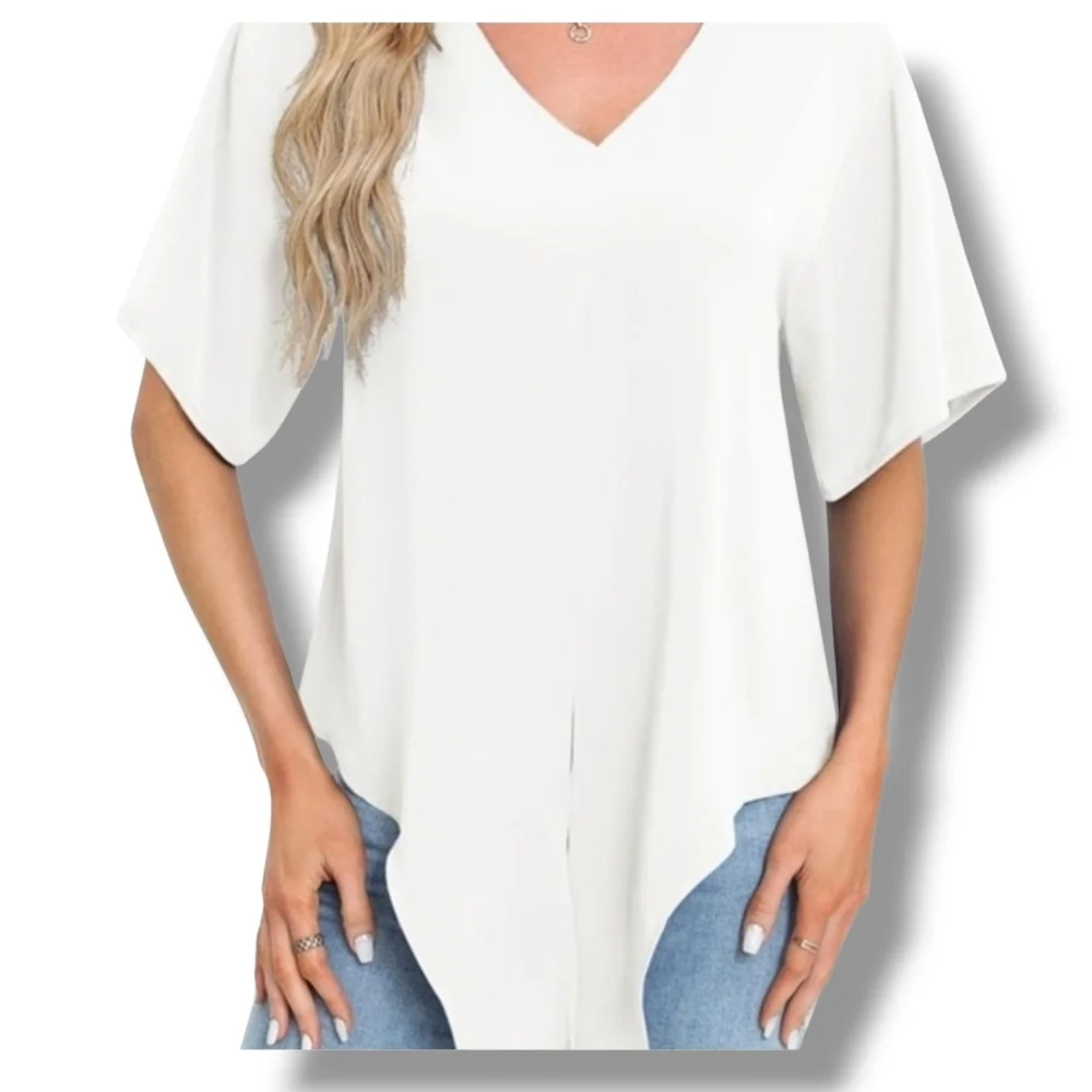 UPLOVE - Small White Tie-Front Top - Picture 2 of 7